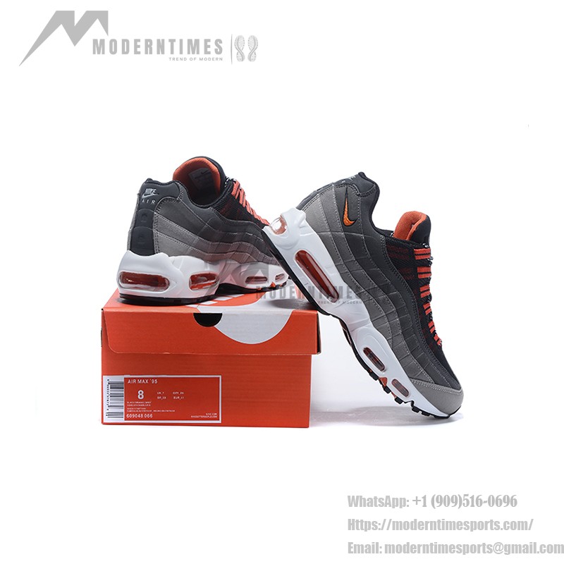 Nike Air Max 95 609048-066 ブラック、グレー、オレンジ スニーカー Nike Air Max 95 609048-066 ブラック、グレー、オレンジ スニーカー 側面図