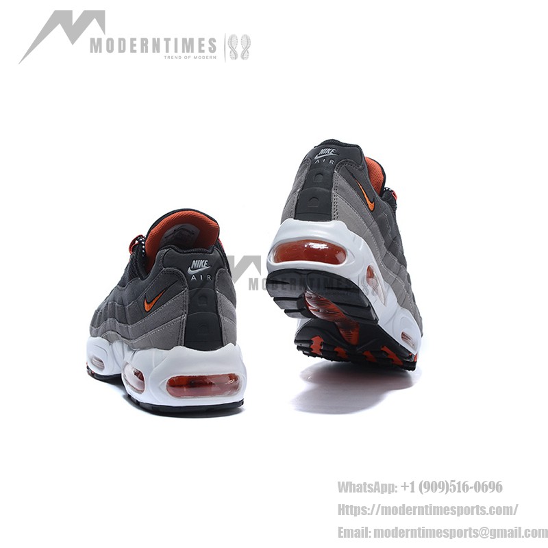 Nike Air Max 95 609048-066 ブラック、グレー、オレンジ スニーカー Nike Air Max 95 609048-066 ブラック、グレー、オレンジ スニーカー 側面図