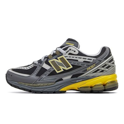 New Balance 1906R M1906NA レトロランニングシューズ - グレー×イエロー | クラシックヴィンテージ, 優れたクッション性, スタイリッシュで万能, 快適なスポーツカジュアルシューズ