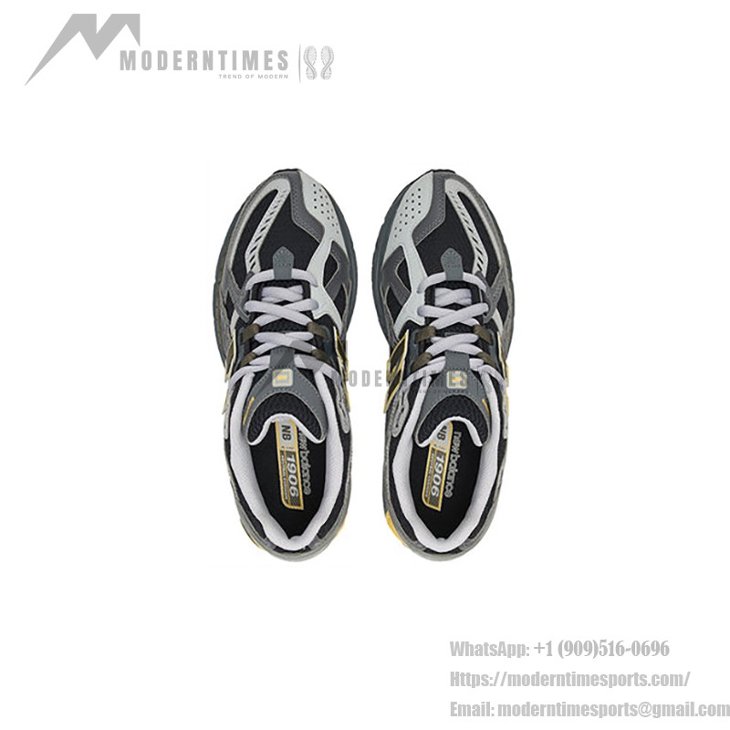 New Balance 1906R M1906NA レトロランニングシューズ - クラシックなグレー×イエロー New Balance 1906R M1906NA レトロランニングシューズ - グレー×イエロー クッション性抜群のスタイリッシュスニーカー