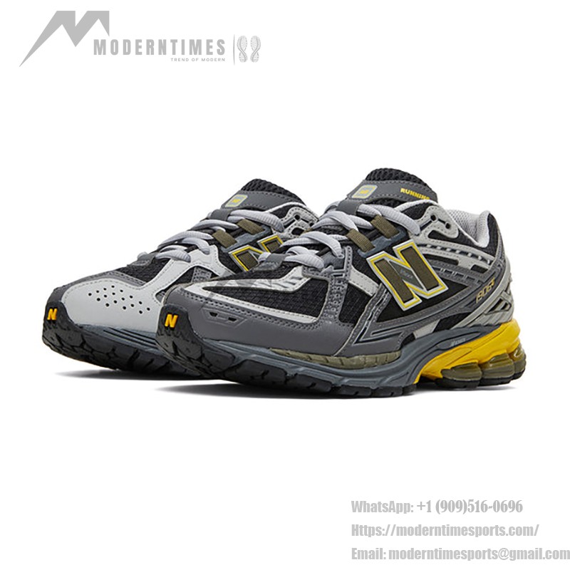 New Balance 1906R M1906NA レトロランニングシューズ - クラシックなグレー×イエロー New Balance 1906R M1906NA レトロランニングシューズ - グレー×イエロー クッション性抜群のスタイリッシュスニーカー