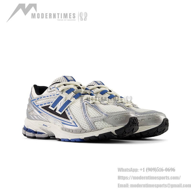 New Balance 1906R M1906REB レトロランニングシューズ - クラシックなホワイト×ブルー×シルバー New Balance 1906R M1906REB レトロランニングシューズ - ホワイト×ブルー×シルバー 優れたクッション性と通気性