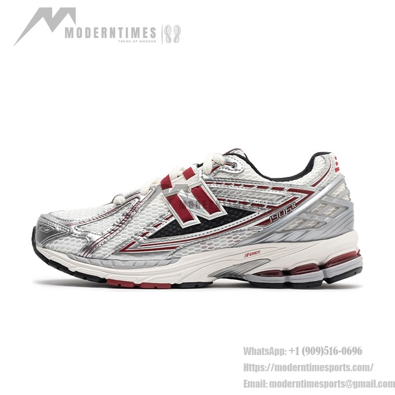 New Balance 1906R M1906REA レトロランニングシューズ - スタイリッシュなホワイト×シルバー×レッド New Balance 1906R M1906REA レトロランニングシューズ - ホワイト×シルバー×レッド クッション性と通気性に優れたデザイン