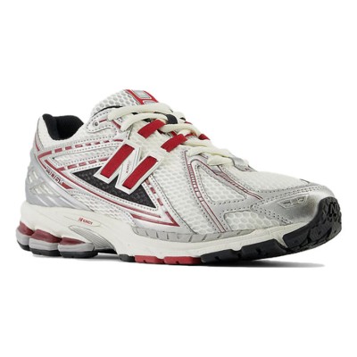 New Balance 1906R M1906REA レトロランニングシューズ - ホワイト×シルバー×レッド | クラシックヴィンテージ, 優れたクッション性, スタイリッシュで万能, 軽量通気性スニーカー