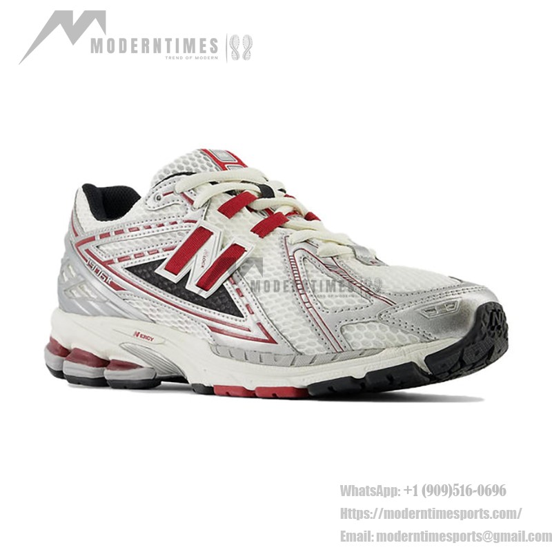 New Balance 1906R M1906REA レトロランニングシューズ - スタイリッシュなホワイト×シルバー×レッド New Balance 1906R M1906REA レトロランニングシューズ - ホワイト×シルバー×レッド クッション性と通気性に優れたデザイン