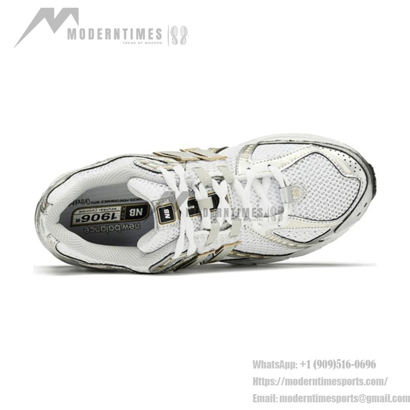 New Balance 1906R ホワイトシルバーゴールド スニーカー – 軽量 & おしゃれ New Balance 1906R ホワイトシルバーゴールド レトロ ランニングシューズ - M1906RI