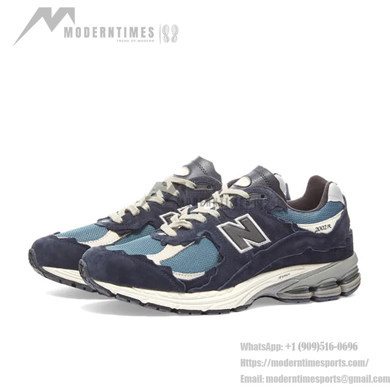 New Balance 2002R Protection Pack Dark Navy M2002RDF – スタイリッシュで快適 New Balance 2002R Protection Pack Dark Navy M2002RDF スニーカー – スエードとメッシュデザイン