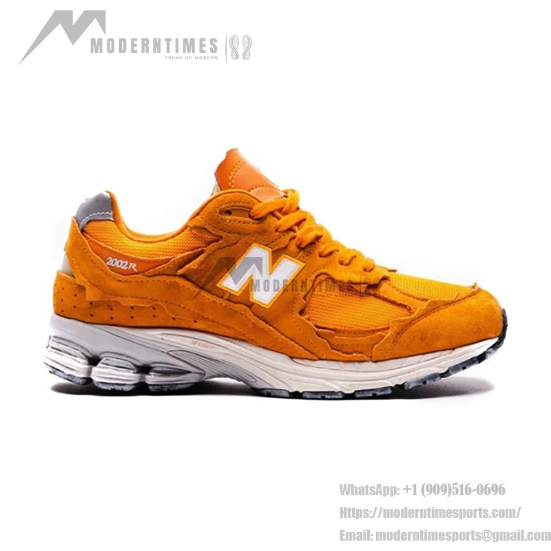 New Balance 2002R Protection Pack Vintage Orange M2002RDE – スタイリッシュで快適なスニーカー New Balance 2002R Protection Pack Vintage Orange M2002RDE スニーカー – スエードとメッシュデザイン