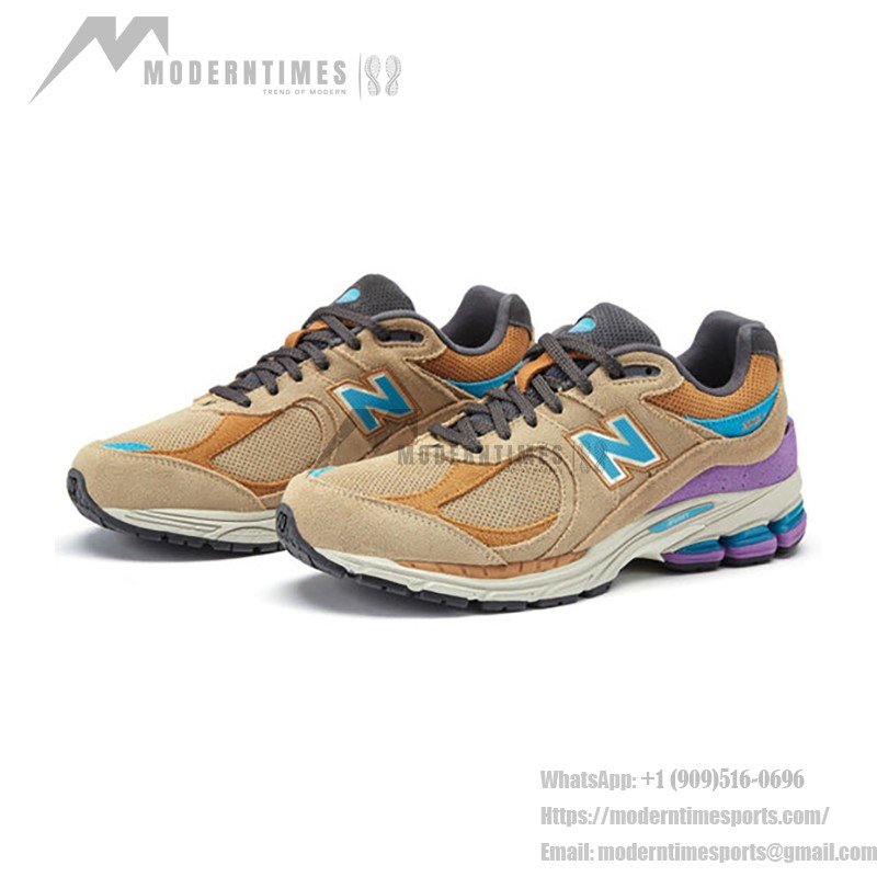 New Balance 2002R x J.Crew Incense M2002RWA – スタイリッシュで快適なスニーカー New Balance 2002R x J.Crew Incense M2002RWA スニーカー – スエードとメッシュデザイン