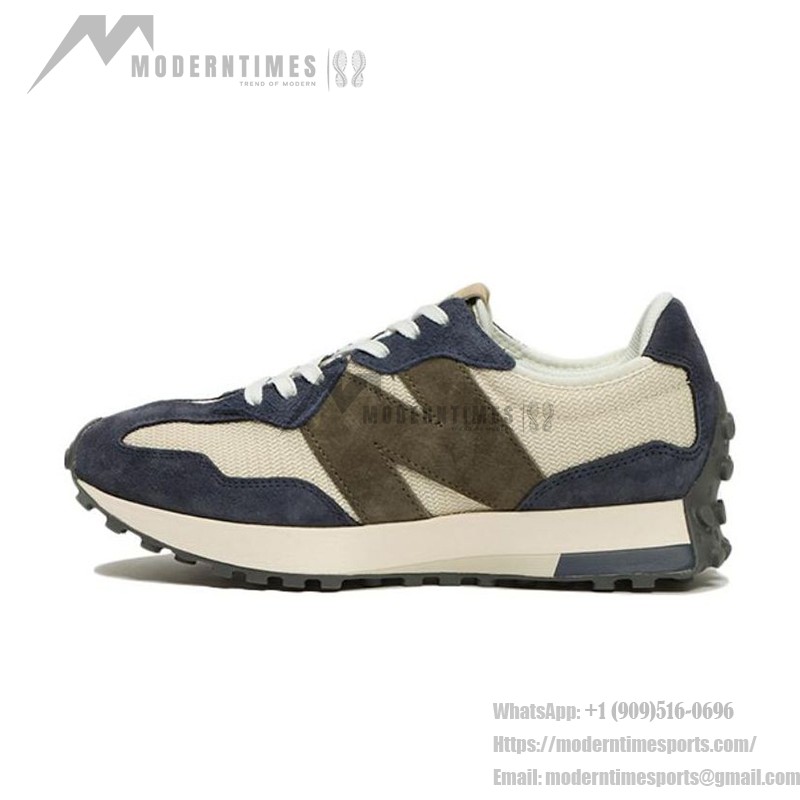 New Balance 327 MS327DT レトロランニングシューズ ベージュ ネイビー New Balance 327 MS327DT ベージュ ネイビー レトロランニングシューズ