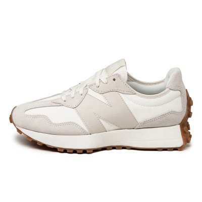 New Balance 327 Beige White Gum Pink WS327AN レトロ スニーカー | ユニセックス カジュアル ランニングシューズ