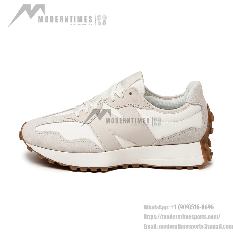 New Balance 327 Beige White Gum Pink WS327AN レトロ スニーカー New Balance 327 Beige White Gum Pink WS327AN Retro Sneakers メンズ・レディース用