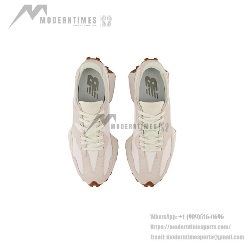 New Balance 327 Beige White Gum Pink WS327AN レトロ スニーカー New Balance 327 Beige White Gum Pink WS327AN Retro Sneakers メンズ・レディース用