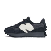 New Balance 327 Black Grey U327WVE レトロ スニーカー | ユニセックス カジュアル ランニングシューズ