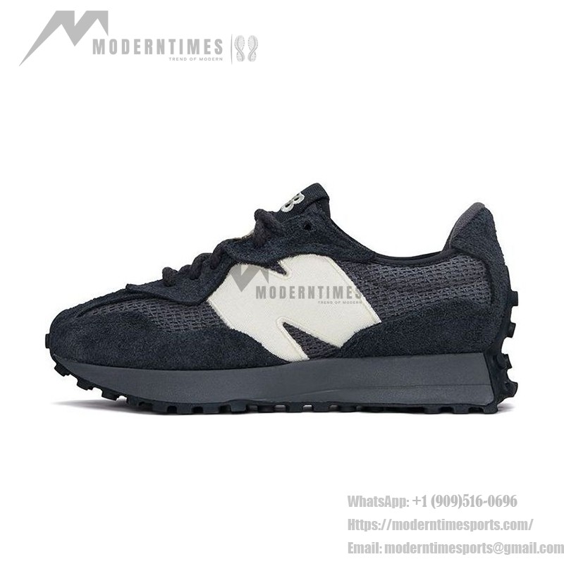 New Balance 327 Black Grey U327WVE レトロ スニーカー New Balance 327 Black Grey U327WVE Retro Sneakers メンズ・レディース用