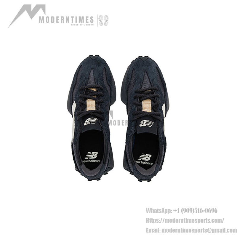 New Balance 327 Black Grey U327WVE レトロ スニーカー New Balance 327 Black Grey U327WVE Retro Sneakers メンズ・レディース用