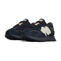 New Balance 327 Black Grey U327WVE レトロ スニーカー | ユニセックス カジュアル ランニングシューズ
