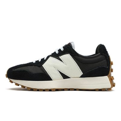 New Balance 327 Black White Gum WS327BL レトロ スニーカー | ユニセックス カジュアル ランニングシューズ