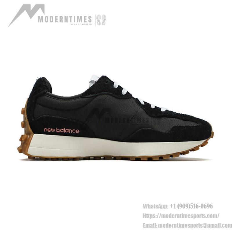 New Balance 327 Black White Gum WS327BL レトロ スニーカー New Balance 327 Black White Gum WS327BL Retro Sneakers メンズ・レディース用