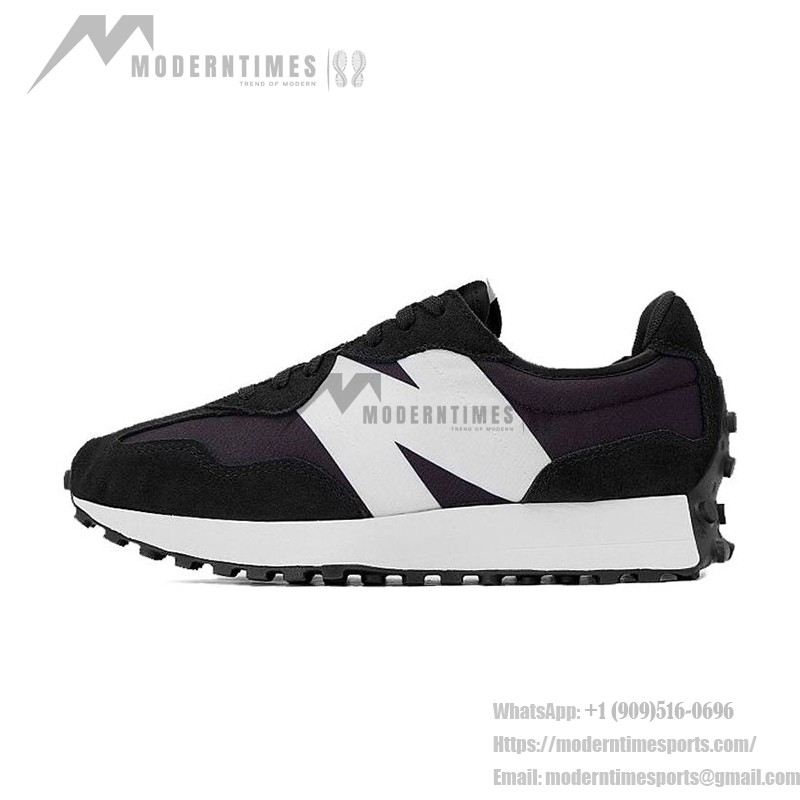 New Balance 327 MS327CPG ブラック ホワイト レトロランニングシューズ New Balance 327 MS327CPG ブラック ホワイト レトロランニングシューズ