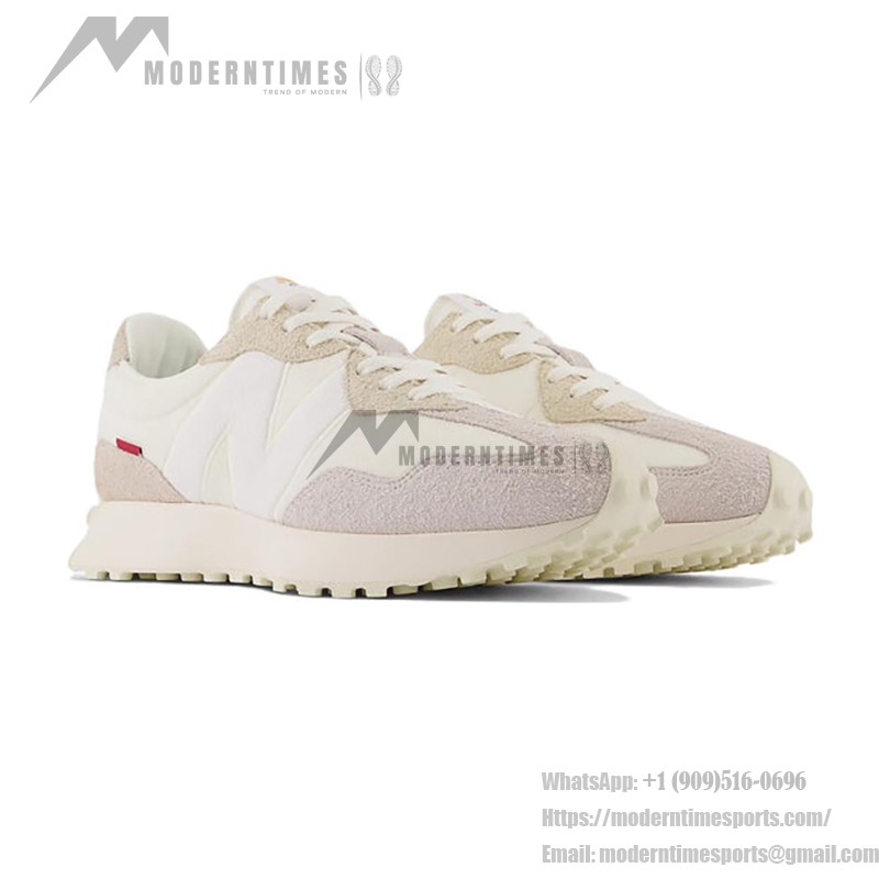 New Balance 327 Cream White MS327FG レトロ スニーカー New Balance 327 Cream White MS327FG Retro Sneakers メンズ・レディース用