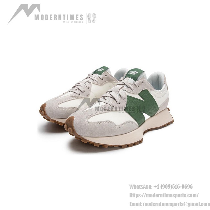 New Balance 327 MS327LX ベージュ ホワイト グリーン レトロランニングシューズ New Balance 327 MS327LX ベージュ ホワイト グリーン レトロランニングシューズ