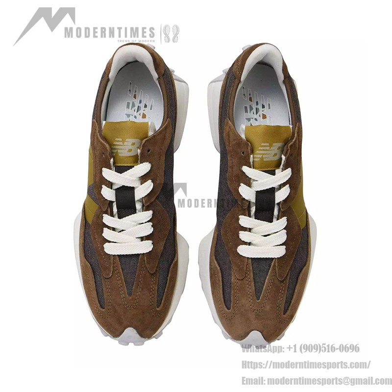 New Balance 327 MS327WPD ダークアース グレー オリーブグリーン レトロランニングシューズ New Balance 327 MS327WPD ダークアース グレー オリーブグリーン レトロランニングシューズ