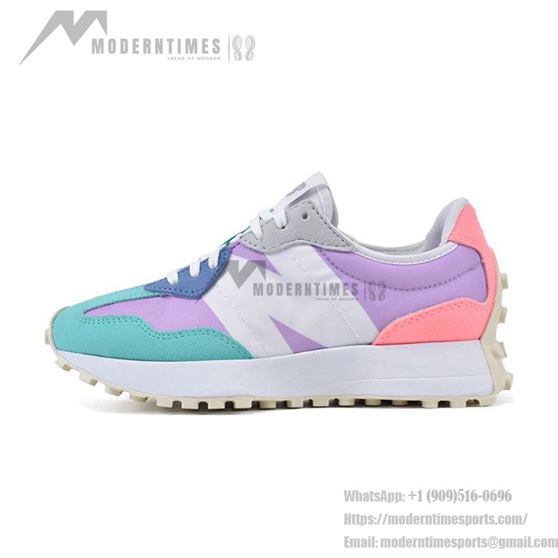 New Balance 327 MS327PA ダークバイオレット サマー ジェイド ピンク レトロランニングシューズ New Balance 327 MS327PA ダークバイオレット サマー ジェイド ピンク レトロランニングシューズ