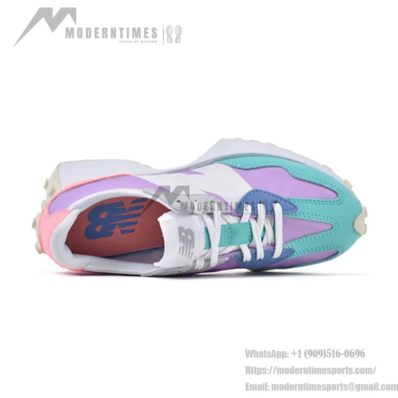 New Balance 327 MS327PA ダークバイオレット サマー ジェイド ピンク レトロランニングシューズ New Balance 327 MS327PA ダークバイオレット サマー ジェイド ピンク レトロランニングシューズ