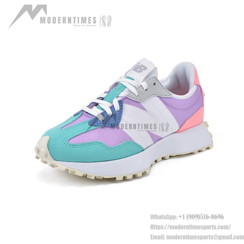 New Balance 327 MS327PA ダークバイオレット サマー ジェイド ピンク レトロランニングシューズ New Balance 327 MS327PA ダークバイオレット サマー ジェイド ピンク レトロランニングシューズ