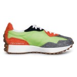 New Balance 327 MS327SFA フルオレッセントグリーン オレンジ グレー レトロランニングシューズ New Balance 327 MS327SFA フルオレッセントグリーン オレンジ グレー レトロランニングシューズ