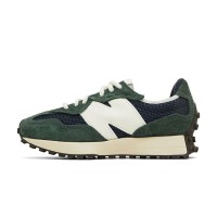 New Balance 327 Green Brailed U327WVD レトロ スニーカー | ユニセックス カジュアル ランニングシューズ
