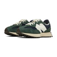 New Balance 327 Green Brailed U327WVD レトロ スニーカー | ユニセックス カジュアル ランニングシューズ