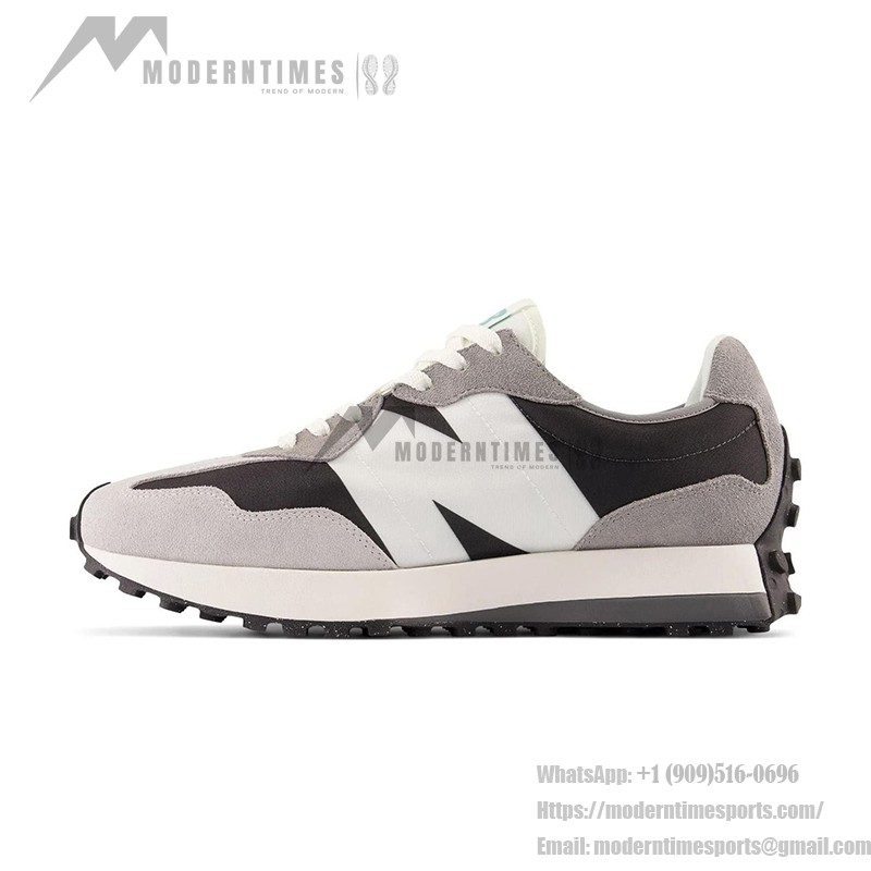 New Balance 327 Grey Black White MS327OD レトロ スニーカー New Balance 327 Grey Black White MS327OD Retro Sneakers メンズ・レディース用