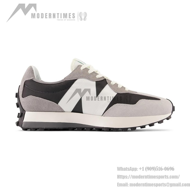 New Balance 327 Grey Black White MS327OD レトロ スニーカー New Balance 327 Grey Black White MS327OD Retro Sneakers メンズ・レディース用