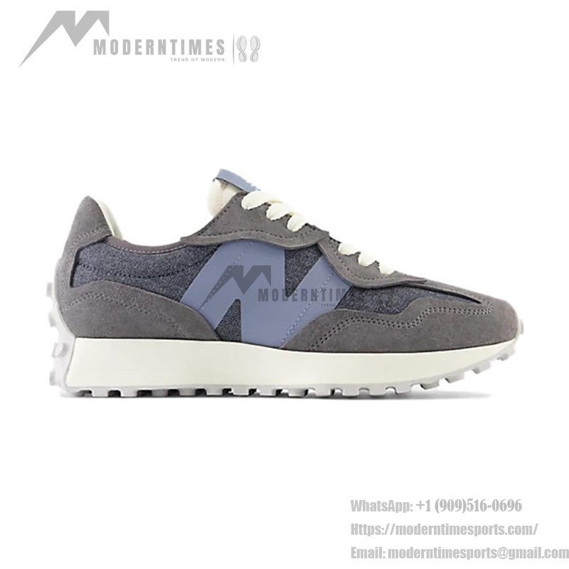 New Balance 327 MS327WPC ライトグレー ブルー レトロランニングシューズ New Balance 327 MS327WPC ライトグレー ブルー レトロランニングシューズ