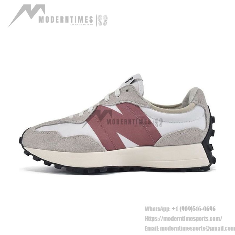 New Balance 327 Light Grey Rose WS327CD レトロ スニーカー New Balance 327 Light Grey Rose WS327CD Retro Sneakers メンズ・レディース用