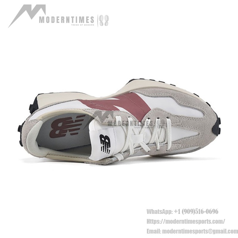 New Balance 327 Light Grey Rose WS327CD レトロ スニーカー New Balance 327 Light Grey Rose WS327CD Retro Sneakers メンズ・レディース用
