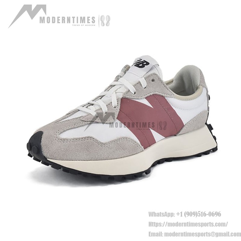 New Balance 327 Light Grey Rose WS327CD レトロ スニーカー New Balance 327 Light Grey Rose WS327CD Retro Sneakers メンズ・レディース用