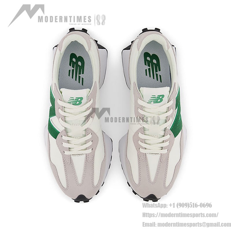 New Balance 327 Rain Cloud Varsity Green MS327LG レトロ スニーカー New Balance 327 Rain Cloud Varsity Green MS327LG Retro Sneakers メンズ・レディース用