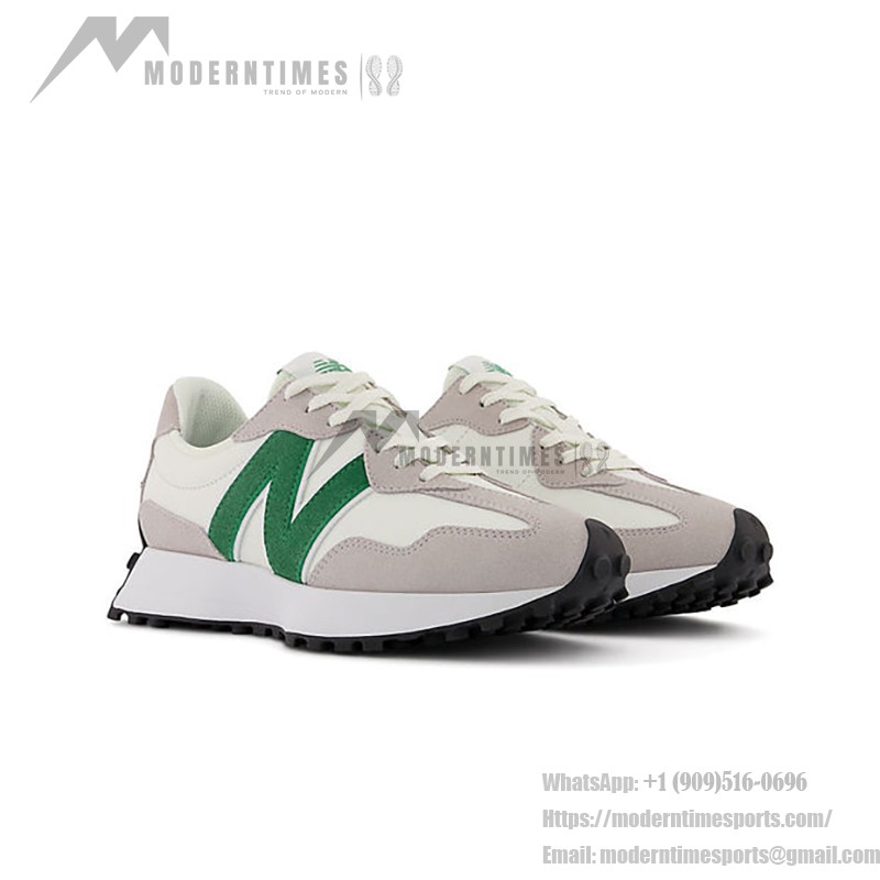 New Balance 327 Rain Cloud Varsity Green MS327LG レトロ スニーカー New Balance 327 Rain Cloud Varsity Green MS327LG Retro Sneakers メンズ・レディース用
