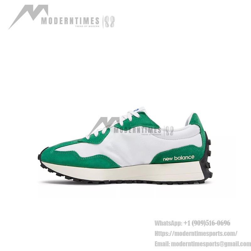 New Balance 327 MS327LG1 バーシティグリーン レトロランニングシューズ スエードアクセント付き New Balance 327 MS327LG1 バーシティグリーン レトロランニングシューズ