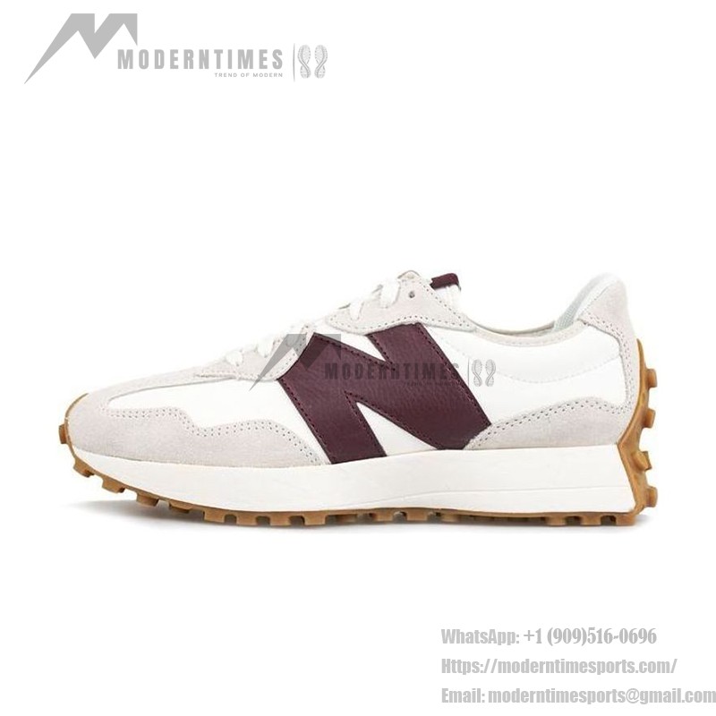 New Balance 327 ホワイト ダークレッド WS327KA レトロスニーカー New Balance 327 ホワイト ダークレッド WS327KA レトロスニーカー メンズ・レディース用