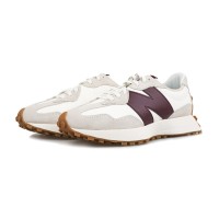 New Balance 327 ホワイト ダークレッド WS327KA レトロスニーカー | ユニセックス カジュアル ランニングシューズ