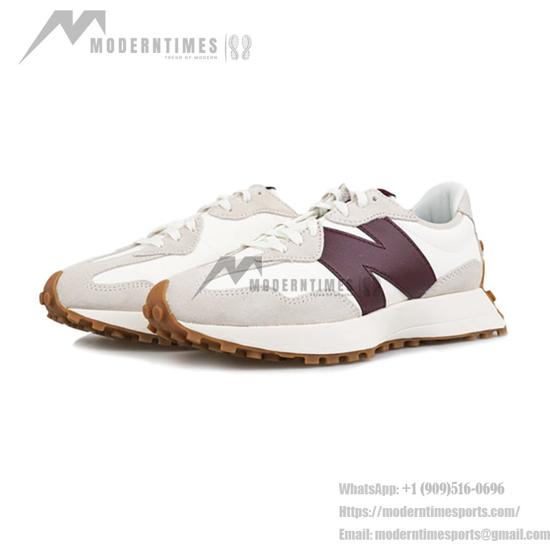 New Balance 327 ホワイト ダークレッド WS327KA レトロスニーカー New Balance 327 ホワイト ダークレッド WS327KA レトロスニーカー メンズ・レディース用