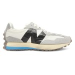 New Balance 327 MS327RG ホワイト グレー レトロランニングシューズ オレンジのアクセント付き New Balance 327 MS327RG ホワイト グレー レトロランニングシューズ