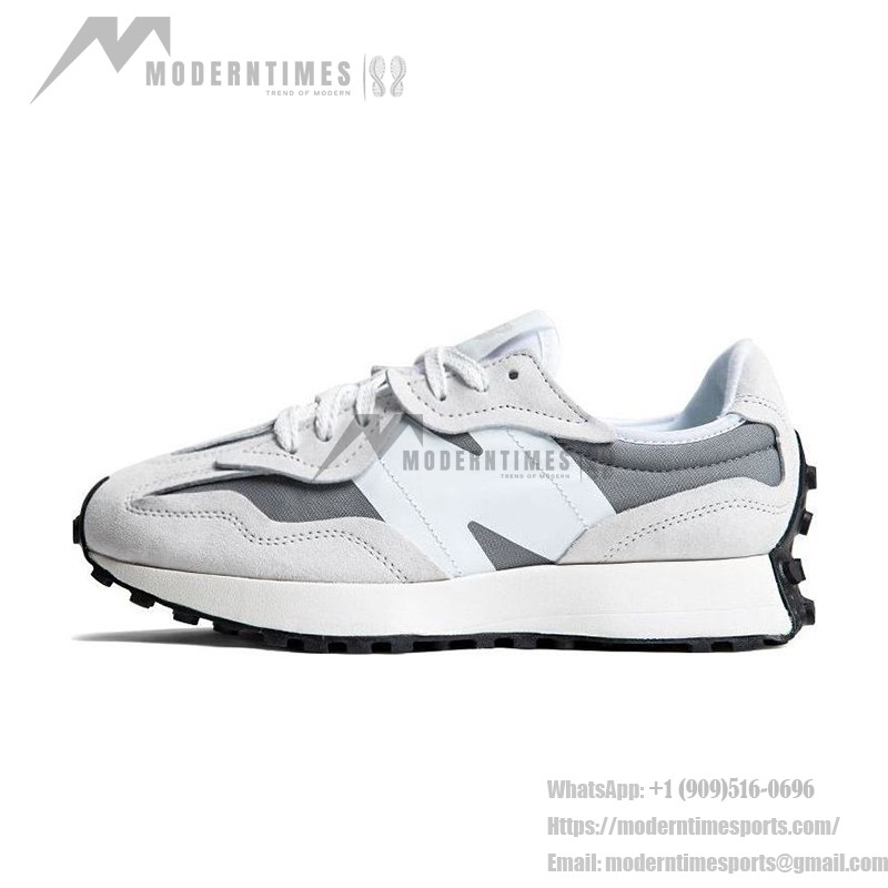 New Balance 327 ホワイト グレー U327WED スニーカー New Balance 327 ホワイト グレー U327WED レトロスニーカー – ユニセックスカジュアルランニングシューズ