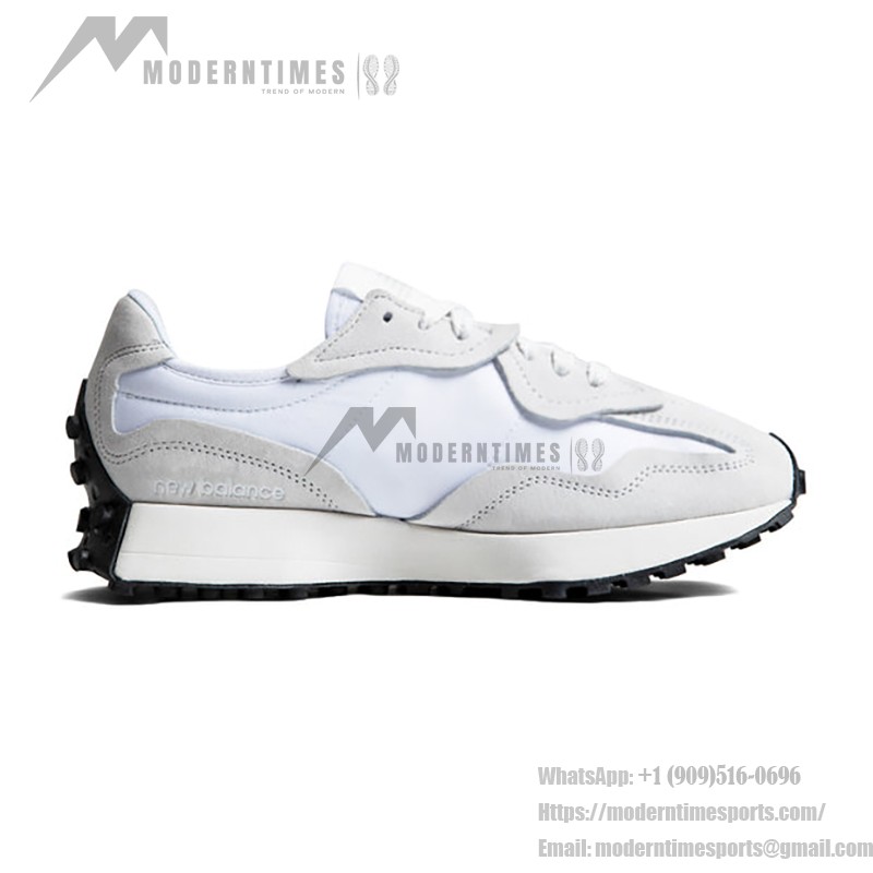New Balance 327 ホワイト グレー U327WED スニーカー New Balance 327 ホワイト グレー U327WED レトロスニーカー – ユニセックスカジュアルランニングシューズ