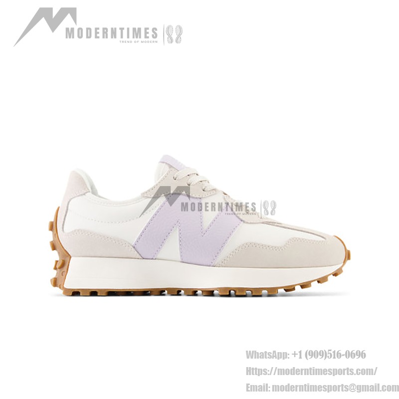 New Balance 327 MS327OS White Lavender Retro スニーカー New Balance 327 MS327OS White Lavender Retro Running Shoes メンズ・レディース用