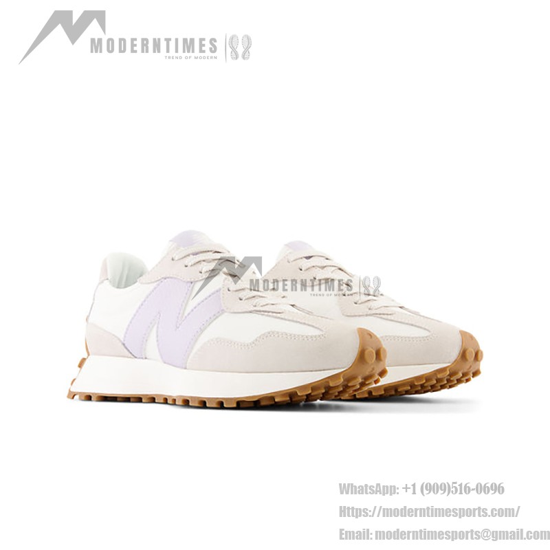 New Balance 327 MS327OS White Lavender Retro スニーカー New Balance 327 MS327OS White Lavender Retro Running Shoes メンズ・レディース用